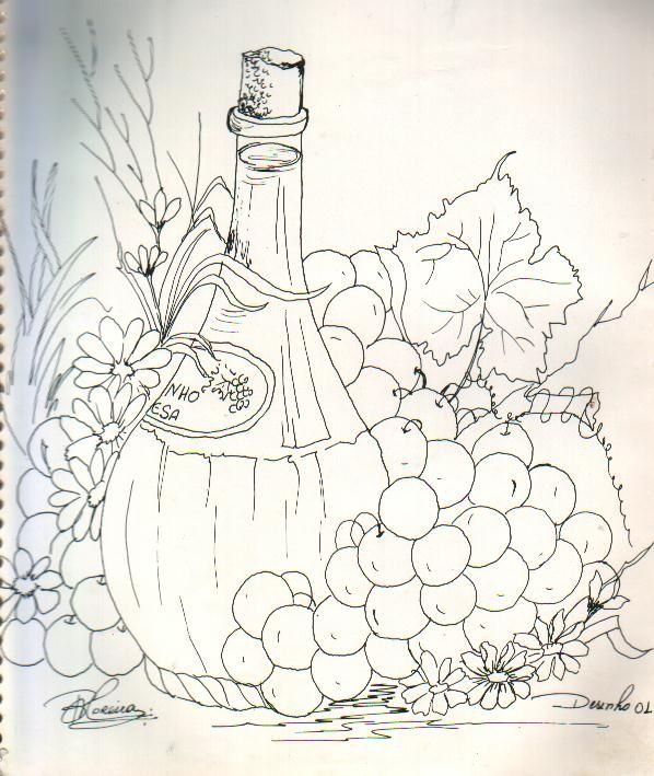 Натюрморт по трафарету