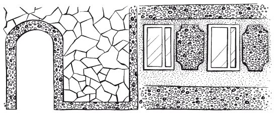 Трафарет каменной кладки