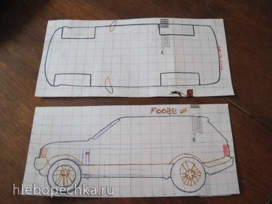 Шаблон машинки для торта