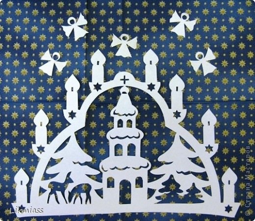 Церковь для вырезания из бумаги