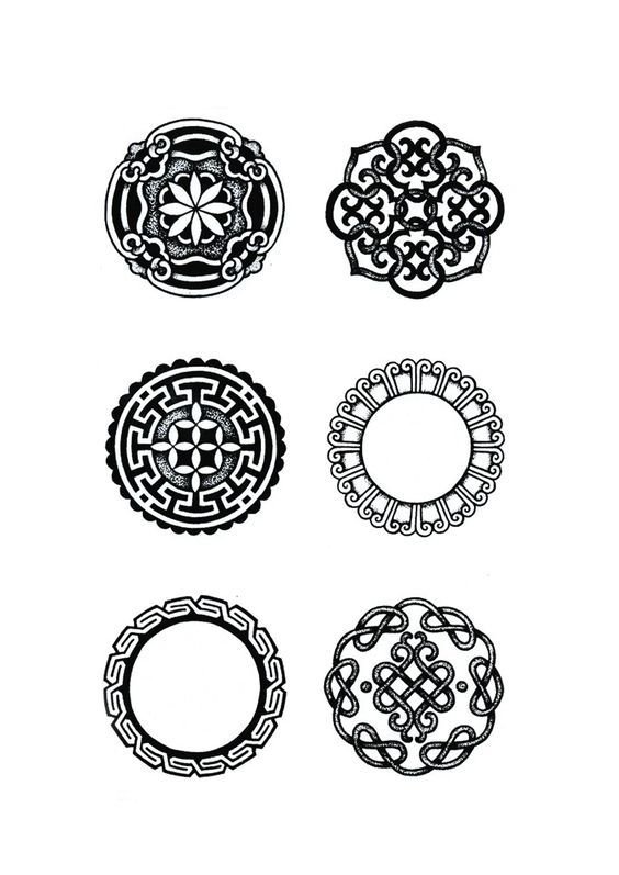 Бурятский молоточный орнамент