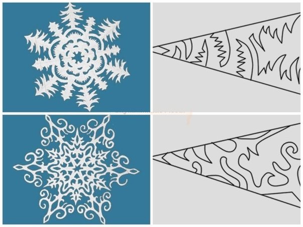 Макет снежинки