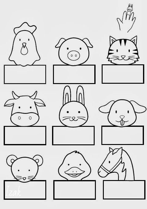 Куклы для пальчикового театра из бумаги