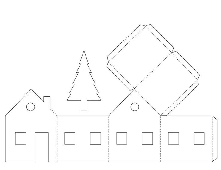 Домик из бумаги