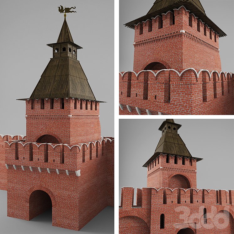 Макет башен Кремля Тула