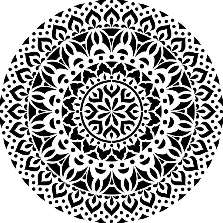 Восточный орнамент круглый