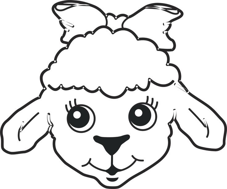 Трафарет лица животных