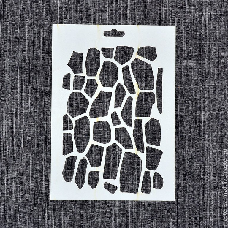 Трафарет имитация камня