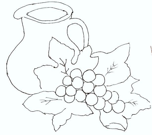 Натюрморт рисунок раскраска