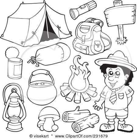Раскраска поход для детей