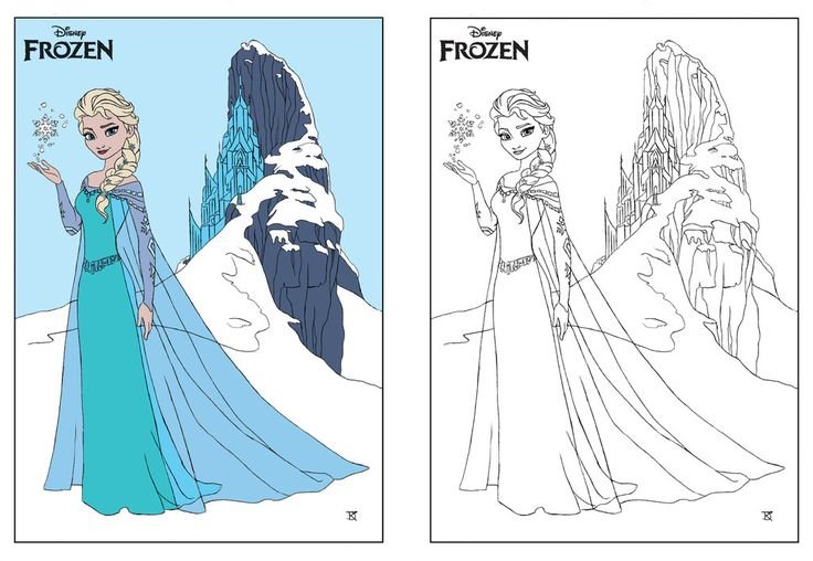 Frozen 2 раскраска Elsa
