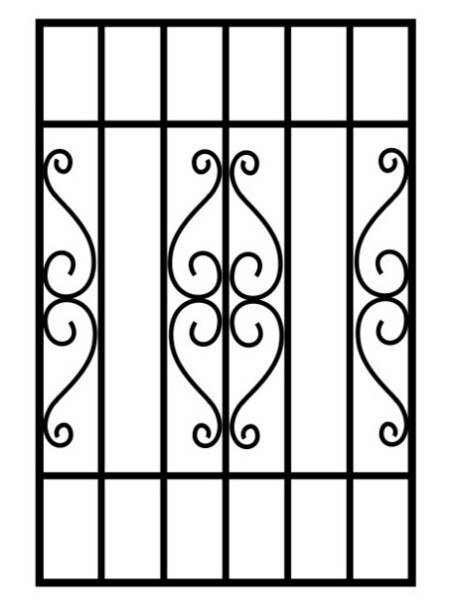 Узорные решетки для окон