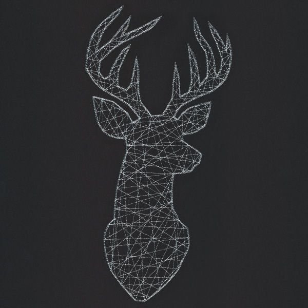 Стринг арт трафареты олень