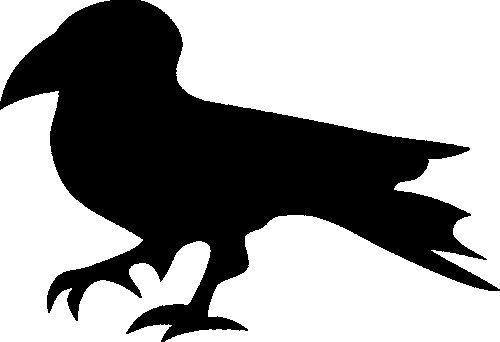 Ворона контур