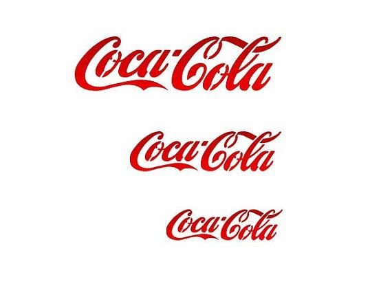 Трафарет Coca Cola
