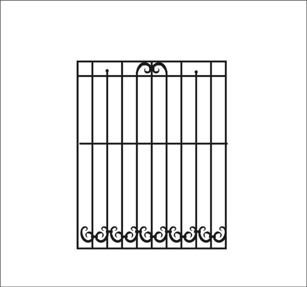 Эскиз декоративной решетки