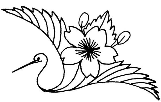 Контурные узоры для вышивки гладью