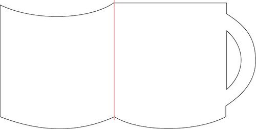 Макет кружки для вырезания