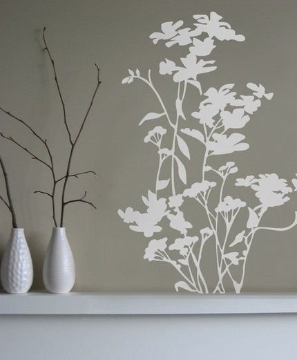 Трафаретная роспись в интерьере