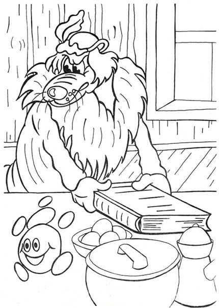 Раскраска для малышей Капитошка для детей