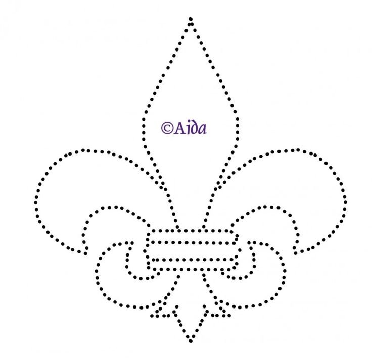 Трафареты цветов для броши