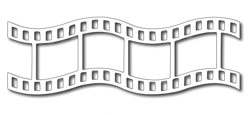 Кинопленка на прозрачном фоне