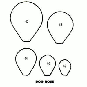 Выкройка лепестков розы