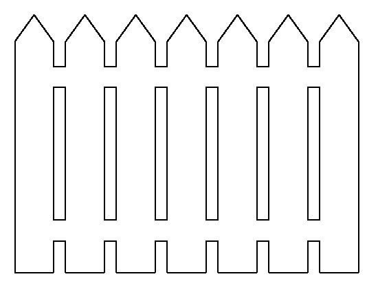 Макет забора