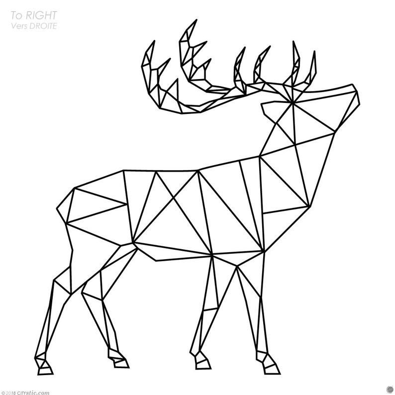 Геометрические фигуры олень