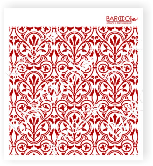 Трафареты Дамаск для стен многоразовый