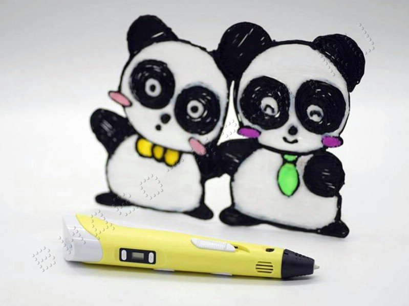 Панда из 3д ручки
