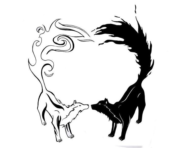 Векторное изображение волка