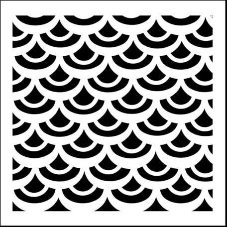 Трафарет чешуя