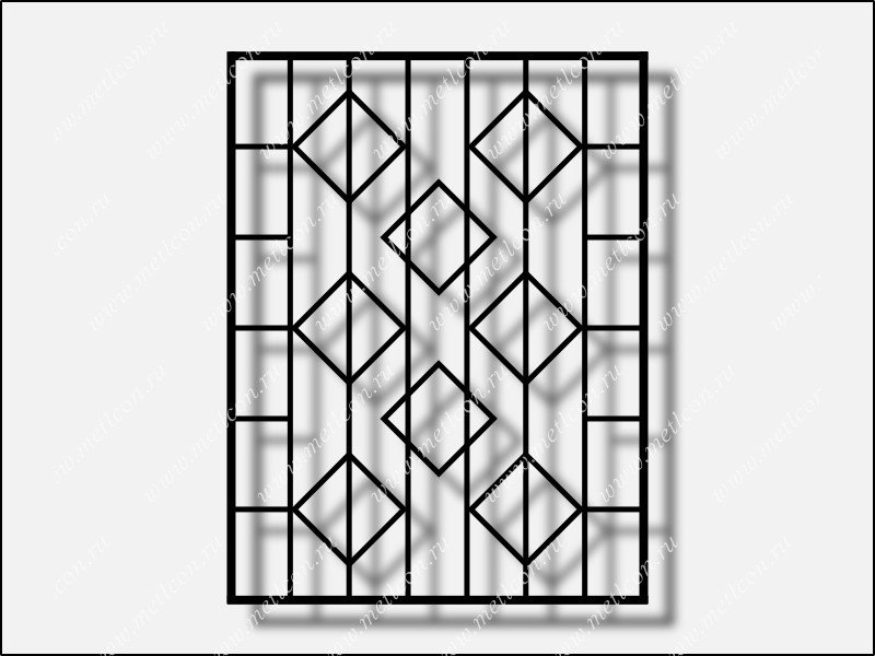 Сварные решетки из профтрубы 20*20