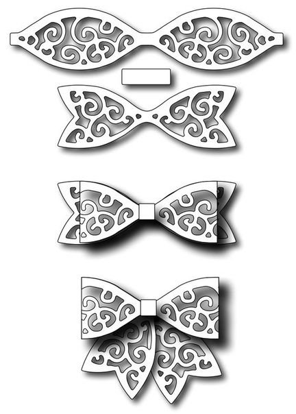 Бантик трафарет