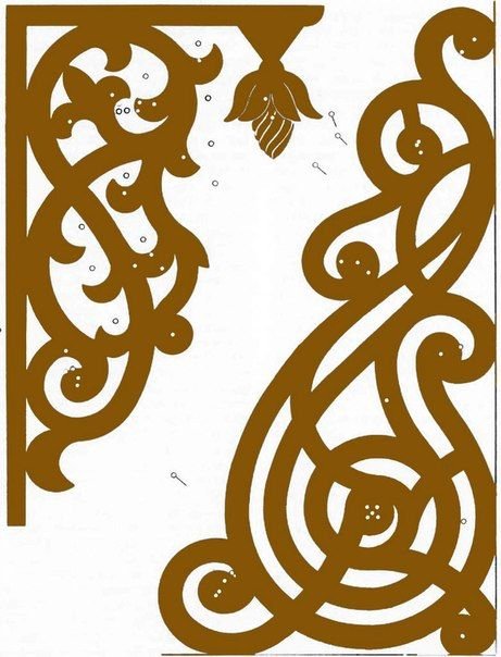 Прорезная резьба Византийский орнамент