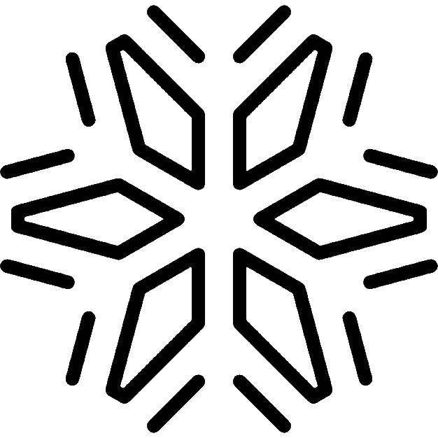Снежинка раскраска