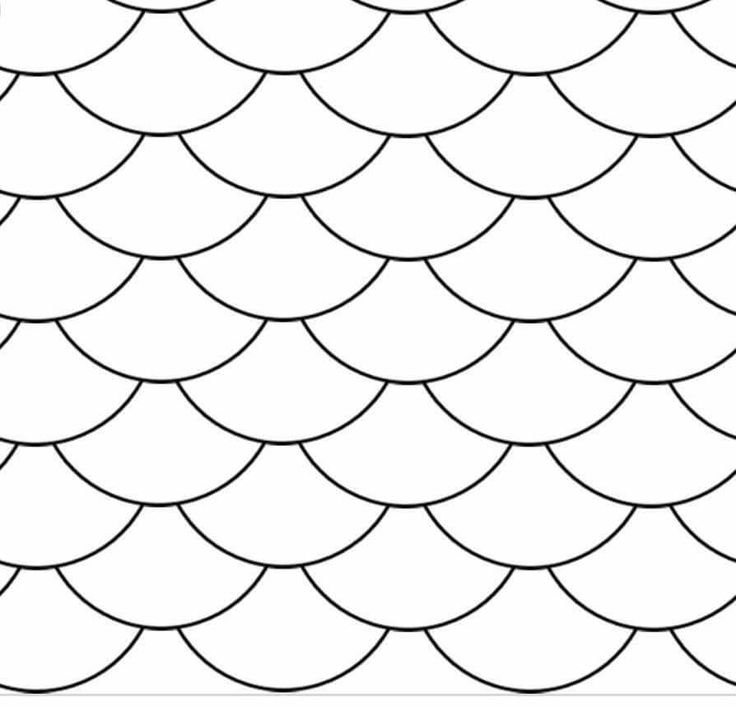 Трафарет "черепица"