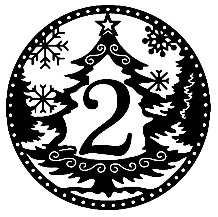 Новогодние трафареты на окна цифры