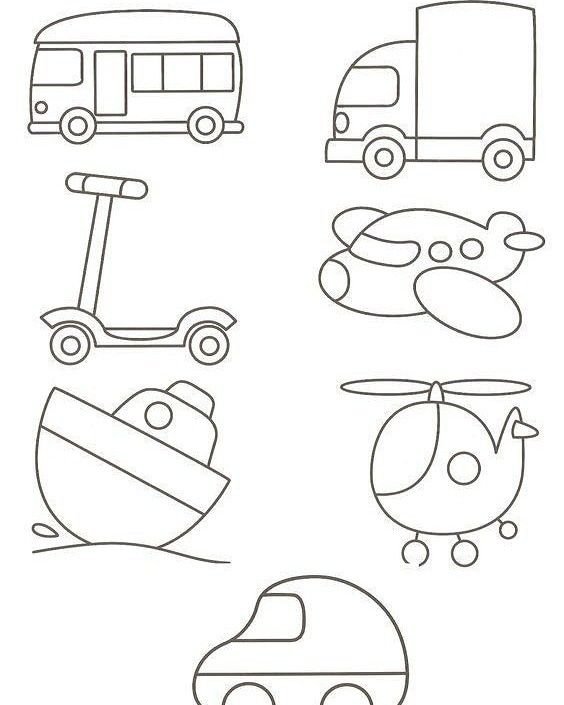 Аппликация "транспорт"