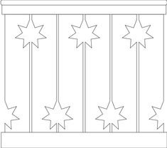 Шаблон новогоднего заборчика