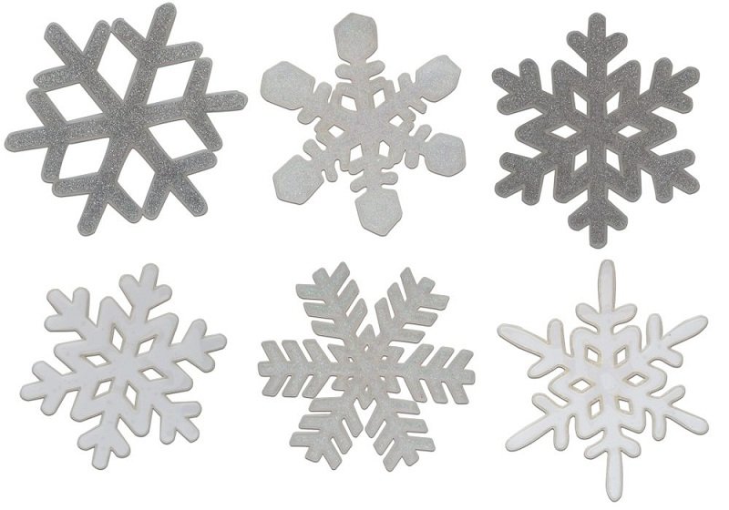Снежинки для термоклея