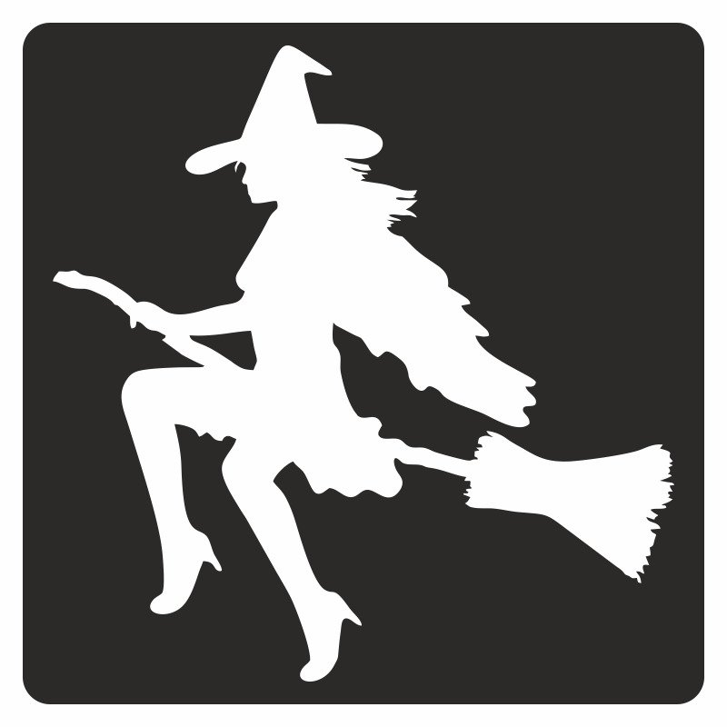 Наклейка "ведьмочка"