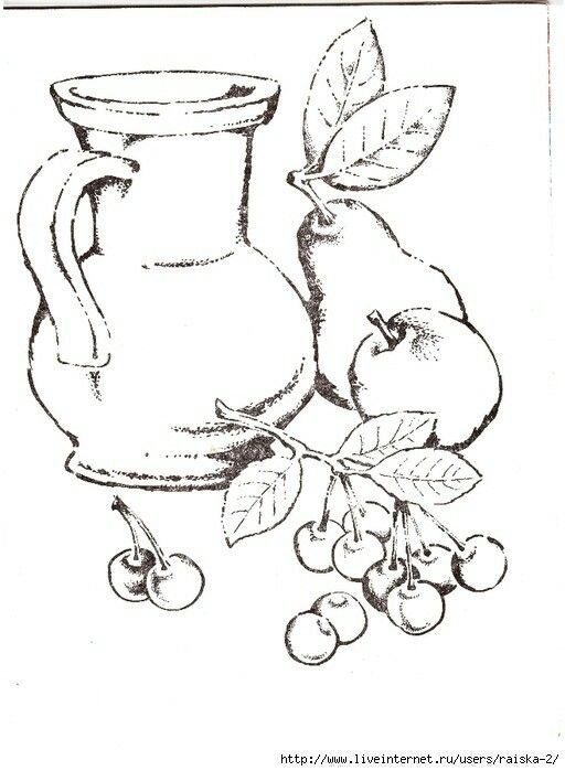 Натюрморт рисунок карандашом