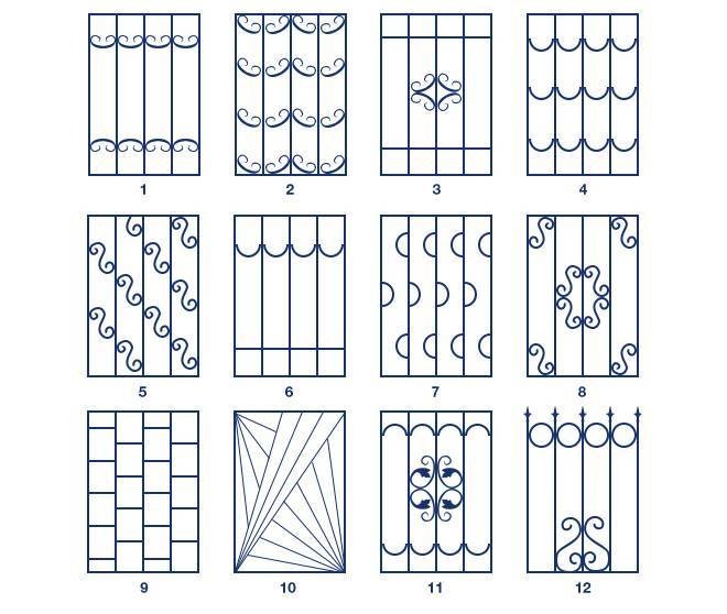 Крепление оконной решетки схема