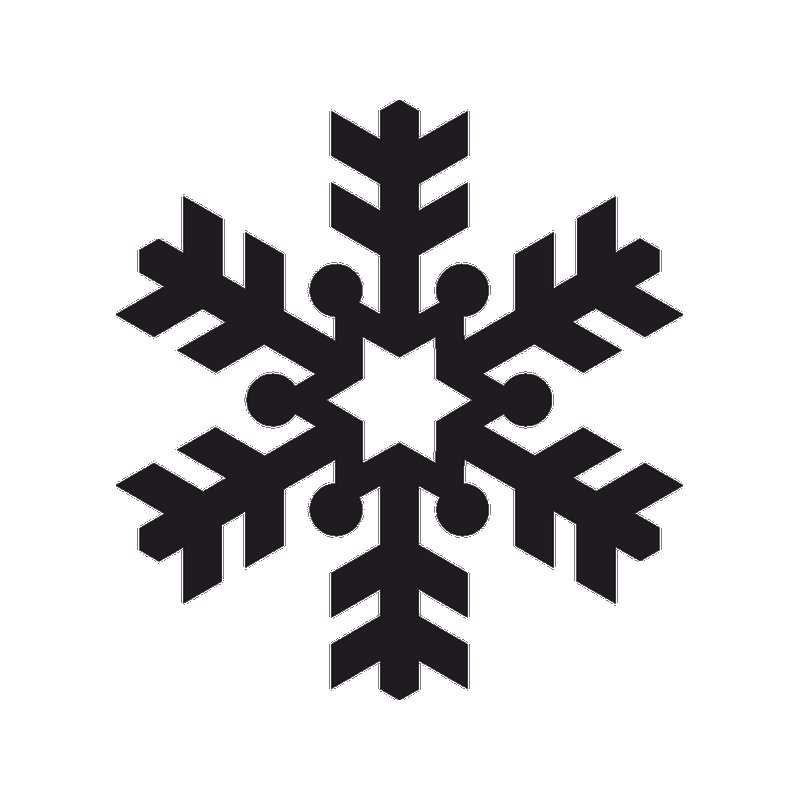 Снежинки печать