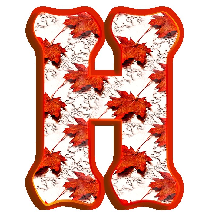 Буквы в осенней тематике