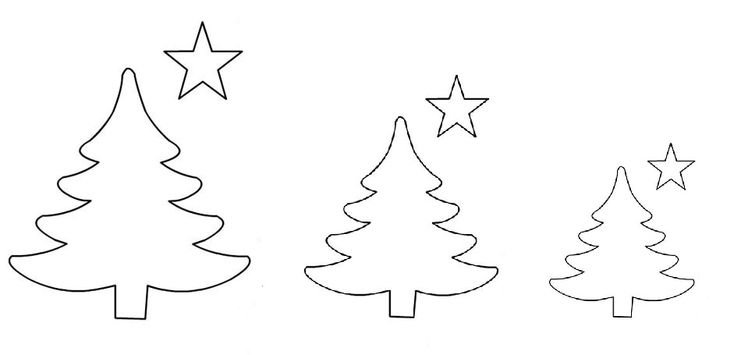 Ель трафарет