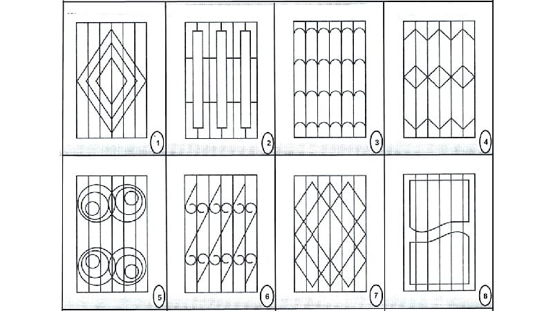 Решетка оконная металлическая