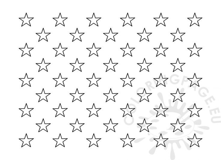 Трафарет маленьких звездочек